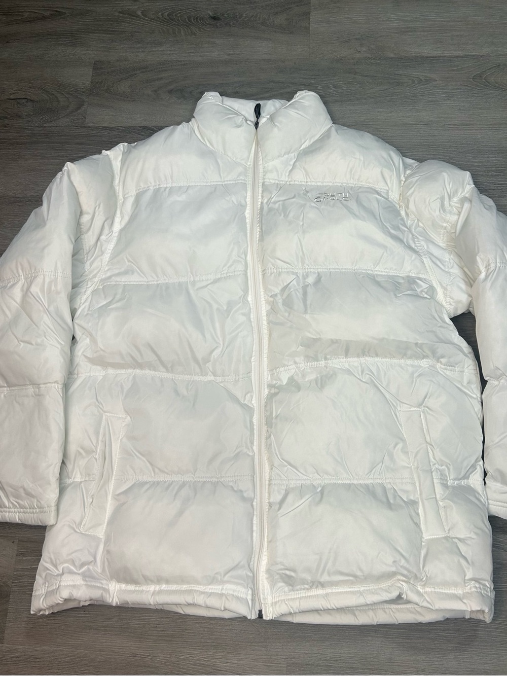 VTG South Pole Heavy ZipUp Duck Down Feather Vintage Puffer Jacket Streetwear XL